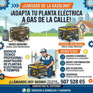 Adaptación de planta eléctrica de gasolina a gas, con garantía - Servicio Profesional y seguro - Img 56921208