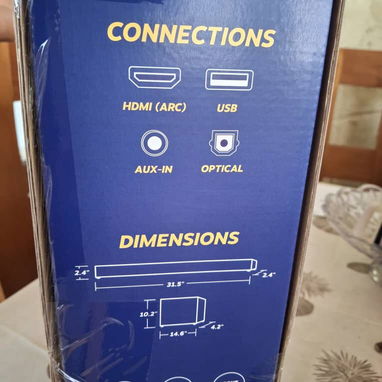 Barra de sonido 2.1. ELEMENT. Barra de Sonido: ⭐ 30W x 2 Largo 80cm. -Subwoofer Inalámbrico ⭐60W Largo. - Img 117524546