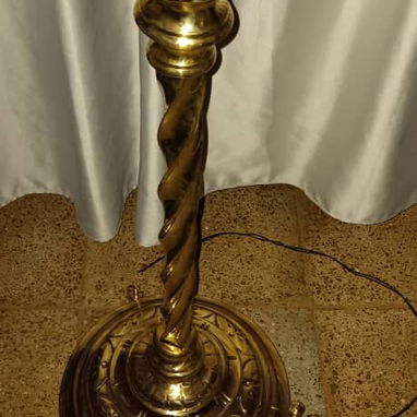 LÁMPARA ANTIGUA  DE BRONCE - 2/7