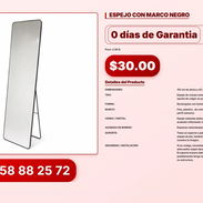 ESPEJO CON MARCO NEGRO VPT#-0078 - Img 56824361