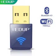 Adaptador Wifi Bluetooth USB EDUP Original Receptor Wifi Antena Bluetooth Tarjeta CALIDAD Modem Memoria Red GAMA ALTA - Img 48936071