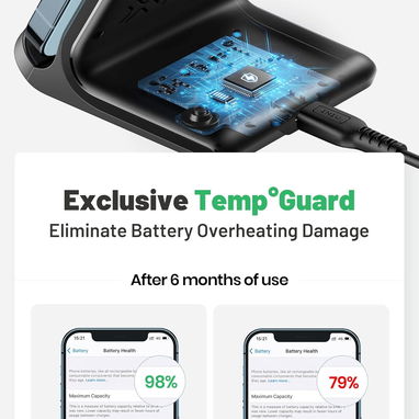 ⚡📱 CARGADOR INALÁMBRICO INIU 15W FAST CHARGE + BASE SOPORTE 🔥 IPHONE SAMSUNG ANDROID 💥 Envío + Garantía - Img 117590461