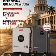 Combo: Inversor Sako 12 kw 110 y 220 Batería Infiny Solar 15 kwh 51.2v 300ah mensajería gratis - Img 56719042