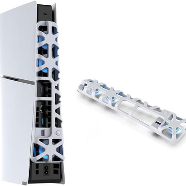 *Ventilador de refrigeración DOBE PS5 Slim para Playstation 5 Slim y PRO con iluminación RGB Color: Blanco Descripcion: - Img 118266217