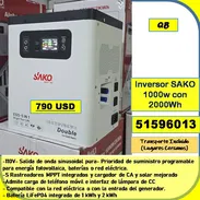 Inversor SAKO 1000w con 2000Wh..790 USD...51596013. ...Transporte lugares cercanos (QB-810) - Img 56741323