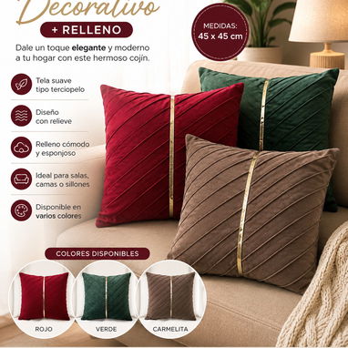 Cojin decorativo + relleno (CV) - 2/7
