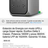 🔰Ecoflow Delta 3 Classic nuevo en caja a estrenar, fabricación 2026. Garantía de 15 días contra defectos y transporte. - Img 54851496