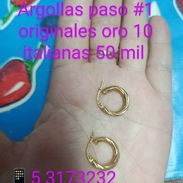 Argollas paso #1 originales oro 10k Italia - Img 55609229