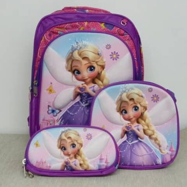 Mochilas con merendero y cartuchera para niñas y niños - Img 123282582