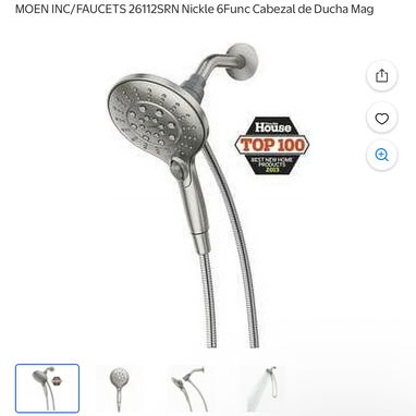 MOEN INC/FAUCETS 26112SRN Nickle 6Func Cabezal de Ducha Mag - Img 119047949