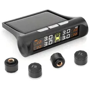 Sistema de Monitoreo de Presión de Neumáticos, TPMS con Carga Solar y Carga USB. Detector de ponches. - Img 55246423