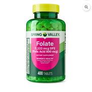 Ácido fólico pomo con 400 tabletas de 1333mcg DFE (1.33MG) 15 USD - Img 54585770