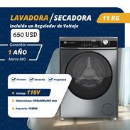 🧼 LAVADORA / SECADORA A VAPOR 🔴 EKO ✅ 11 kg 💲650 USD - Img 51855579