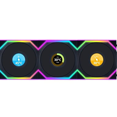 ❄️ Kit 3 Ventiladores Lian Li UNI Fan SL LCD 120mm ARGB Wireless con pantalla 1.6"🖥️🌐 - 3/6