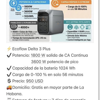 Estaciones de energía EcoFlow. NUEVO. ENTREGA INMEDIATA - Img 120405684