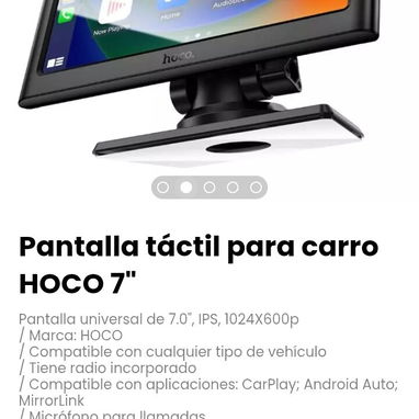 Pantalla universal de 7.0", IPS, 1024X600p / Marca: HOCO - 2/3