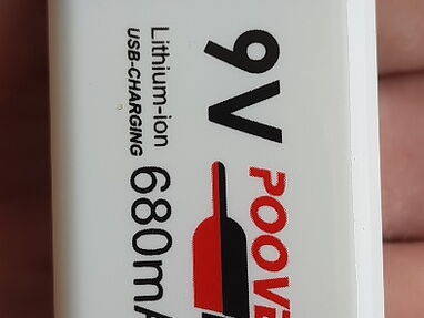 Bateria múltiples usos recargable 9v con puerto USB - Img main-image
