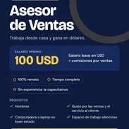 Se busca asesor de ventas | Trabajo desde casa, horario flexible - Img 58081271