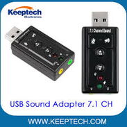 Adaptador de Audio por USB, virtual 7.1//con controladores de volumen// - Img 44722535