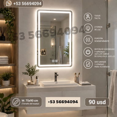 Espejos / Espejos para baños / Espejos modernos / Espejos led / Espejos habana - 3/3