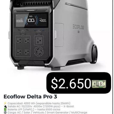 Cansado de los apagones? Con EcoFlow tendrás electricidad siempre! - Img 120867335