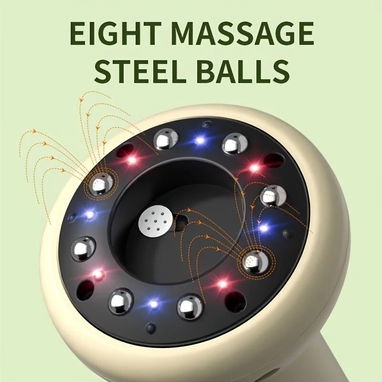 Masajeador Eléctrico 3 en 1: Cupping, Masaje y Gua Sha con Calor: - 2/3