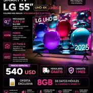 SMART TV LG 55" 4K UHD (2025) ,Procesador ALFA 7 AI 8va Gen ,HDR10 ,3-HDMI ,LG ThinQ AI + 8GB de datos moviles - Img 55477584