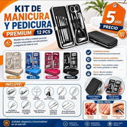 Kit de manicura y pedicura premium 12 piezas. Mantén tus uñas y cuidado personal impecables con este práctico kit... - Img 57612337