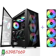 Chasis Gaming marca SAMA modelo 3509 Black + 4 Fanes ARGB - Img 53657075