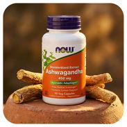Ashwagandha 450mg (NOW Foods · 90 cápsulas) - Img 56927956
