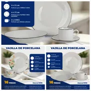 Set de Vajillas de Porcelana 16 piezas Marca EÒN (f) - Img 55478177
