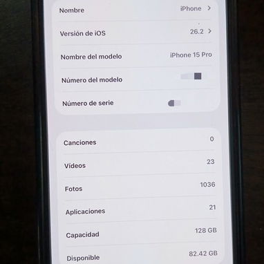 iPhone 15 Pro libre por Rsim, 128gb y batería en 86. Versión esim con el trabajo hecho - Img 124307198
