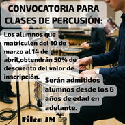 CONVOCATORIA PARA CLASES DE PERCUSIÓN - Img 54825407