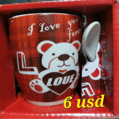 Tazas individuales. 1 taza con su cucharas - Img 117557191