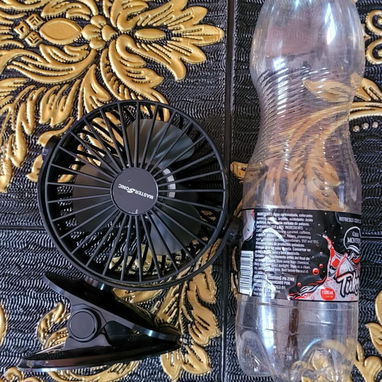 Ventiladores recargables de pinza para cuna o coche de bebé (Yus) 🤍🖤 20 USD - 2/4