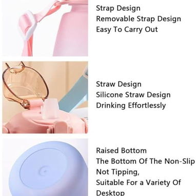 Pomo engomado para agua con su correa tapa plástica y súper cute - 3/4