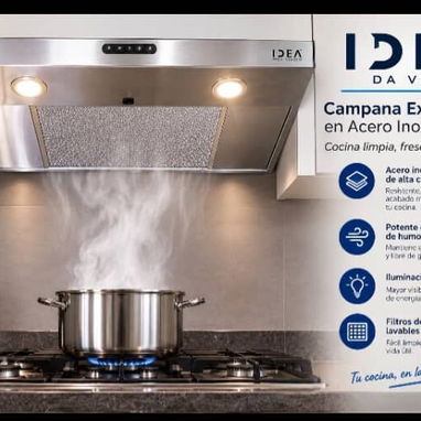 Campana extractora de grasas y olores para cocina - 2/2