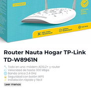 Router Nauta Hogar TP-Link TD-W8961N - Img 54983098