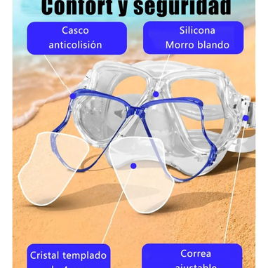 Snorkeling o bucear/ set careta y snorkel - Img 104865762