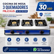 Milexus ML-EG-3Q-9900. Cocina 3 QUEMADORES. Factura + Garantía. - Img 55654793