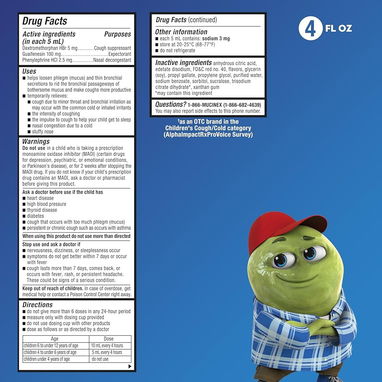 Mucinex jarabe de alivio del resfriado para niños, alivia la congestión nasal, la congestión del pecho, la tos y el moco - 3/6