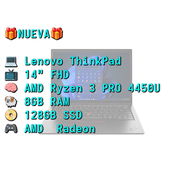 x LAPTOP 🎁NUEVA🎁📦CAJA, Lenovo ThinkPad (20U6S1CW00-I022), 14" FHD IPS, AMD Ryzen 3 PRO 4450U, 8GB RAM, 128GB SSD - Img 55210682