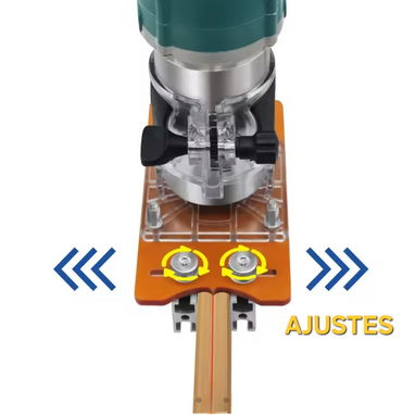 Guía ajustable para ranurado/ para Router, fresadora, recortadora. - 4/5