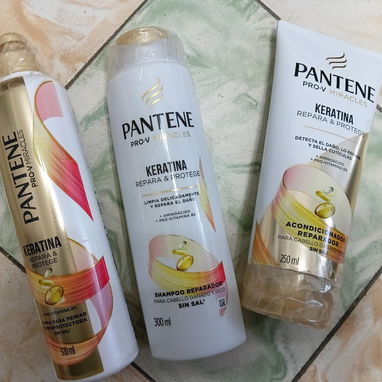 Combo Pantene sin sal (champú + acondicionador +crema de peinar) - Img 120880508