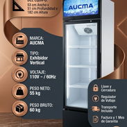 Exhibidora Vertical AUCMA 7 Pies | Precio: $540 | Envío Gratis | Garantía + Factura | Incluye Regulador de Voltaje - Img 57671589