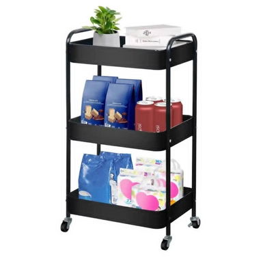 Carrito organizador metálico de 3 niveles* - 4/4
