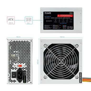 ⚡ Fuente de Alimentación ATX TALIUS TQEP-500S-INT – 500W ⚡🌐 44.30 USD - 4/8