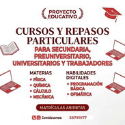Repasos y Cursos para Secundaria, Preuniversitario, Universidad y Trabajadores. - Img 56986672