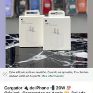 Cargadores apple iphone 20w originales nuevos sellados en caja - Img 49891456