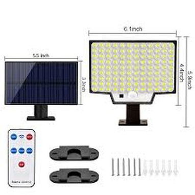 Lámpara solar 228 LED con sensor de movimiento y control remoto - 2/2